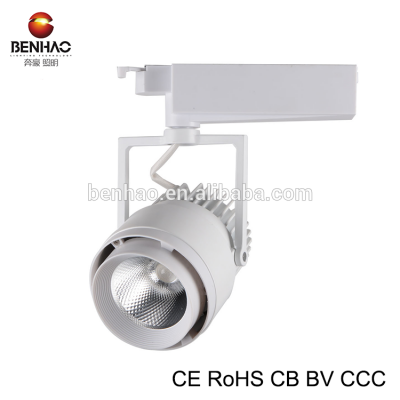 Aluminum commercial lighting 30W COB led track spotlight for museum