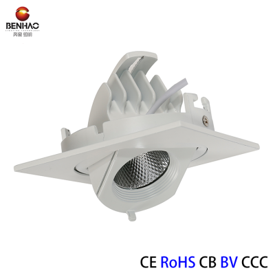 Adjustable 7W semi flush mount ceiling light cob led Ceiling spotlight